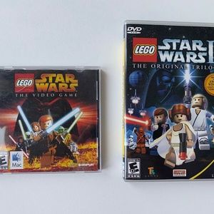 Lego Star Wars Mac CD-ROM Lucasarts I and II (Prequels + Original Trilogy)